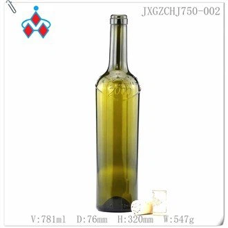 Flasche in Bordeaux-Form