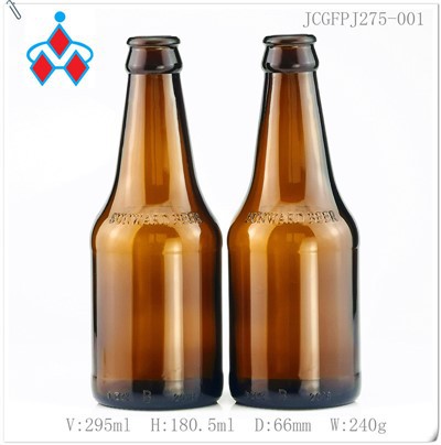275 ml bernsteinfarbene Bierglasflasche